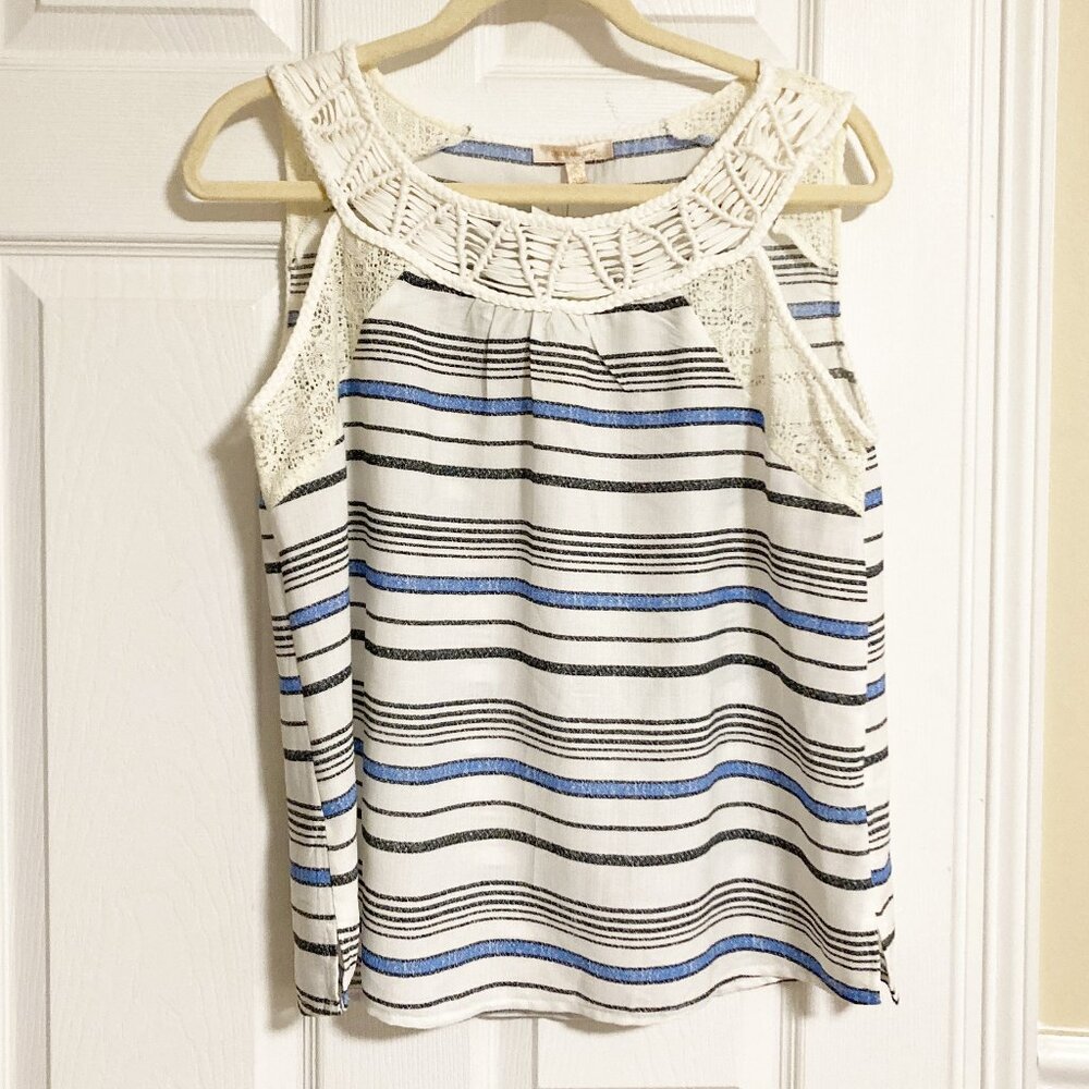 Stich Fix Skies are Blue Yaxley Braided Neckline Top Size XLP NWT